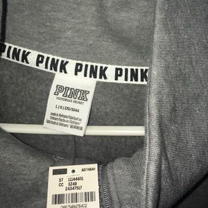 grey hoodie from pink